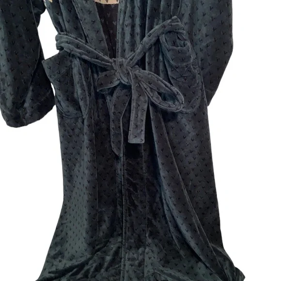 Roundtree & York Big & Tall Man Robe Mens Size 2X 3X Pockets Bathrobe Deer Cabin - Picture 5 of 9